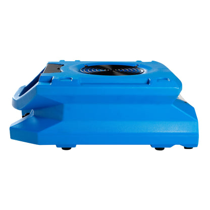 DRYPRO 1/4 HP 1200 CFM Low Profile Air Mover, 2-Speed Carpet Dryer Floor Fan with Dual GFCI Outlets, Stackable Lightweight Blower for Water Damage Restoration (Blue)