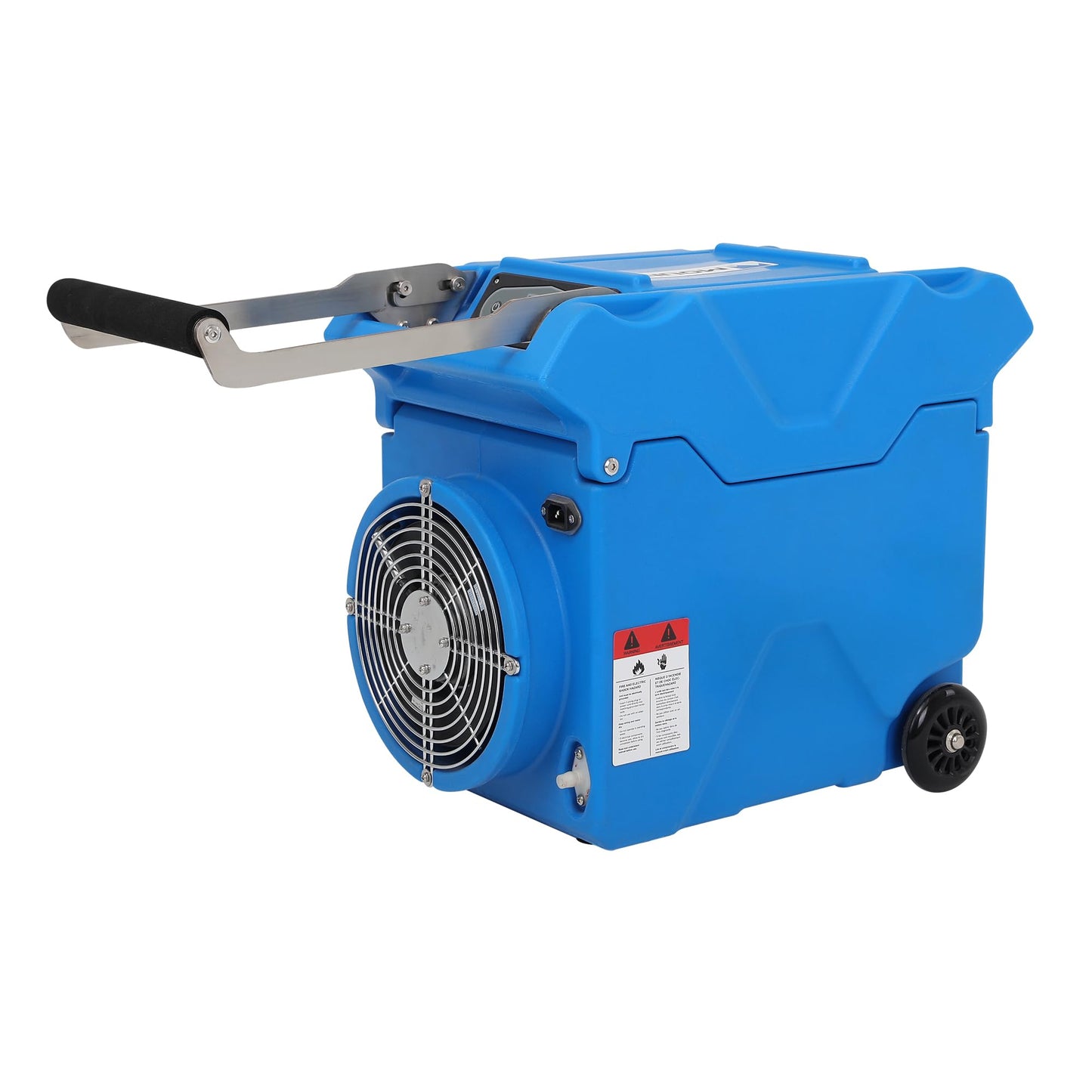 DRYPRO 150pints Commercial LGR Dehumidifier w/Handle and Wheels - Panasonic Compressor, ETL Certified, Compact & Stackable, Built-in Pump, LED Display