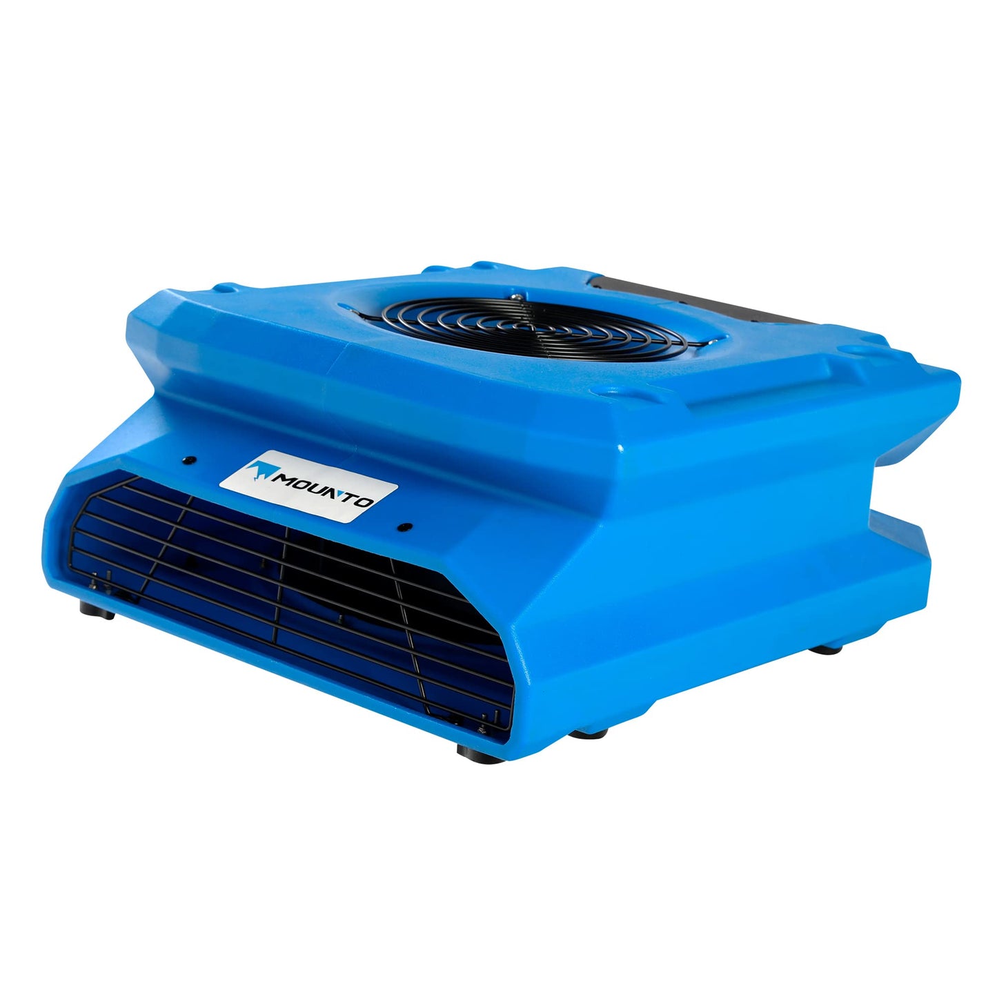 DRYPRO 1/4 HP 1200 CFM Low Profile Air Mover, 2-Speed Carpet Dryer Floor Fan with Dual GFCI Outlets, Stackable Lightweight Blower for Water Damage Restoration (Blue)
