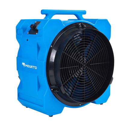 DRYPRO 16-Inch Axial Blower Exhaust Fan - 1HP, 5000 CFM, 200pa, Durable, Stackable, Ductable for Efficient Ventilation