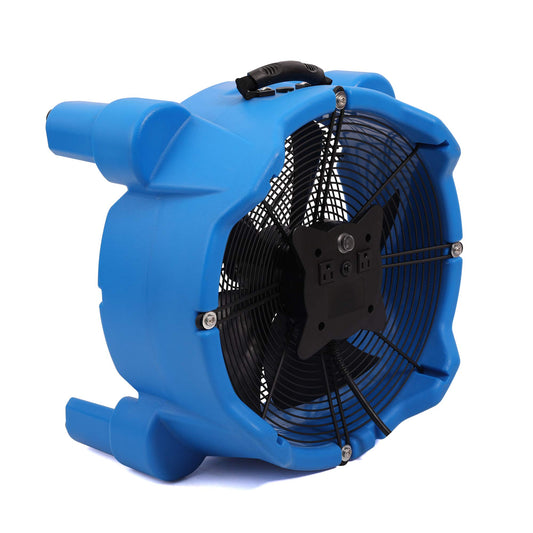 DRYPRO AM30DF 1/4 HP 3000 CFM Axial Air Mover Blower Fan - Powerful Down Draft Fan for Drying, Cooling, and Ventilation