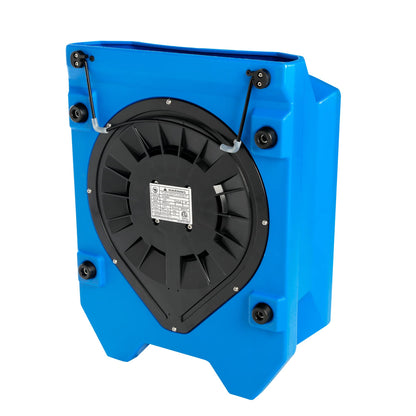 DRYPRO 1/4 HP 1200 CFM Low Profile Air Mover, 2-Speed Carpet Dryer Floor Fan with Dual GFCI Outlets, Stackable Lightweight Blower for Water Damage Restoration (Blue)