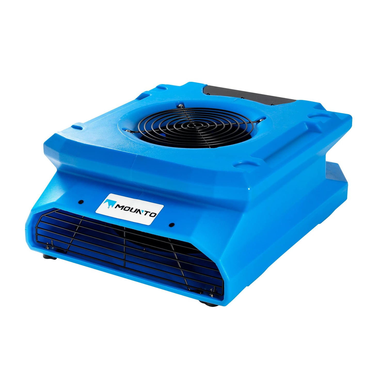 DRYPRO 1/4 HP 1200 CFM Low Profile Air Mover, 2-Speed Carpet Dryer Floor Fan with Dual GFCI Outlets, Stackable Lightweight Blower for Water Damage Restoration (Blue)
