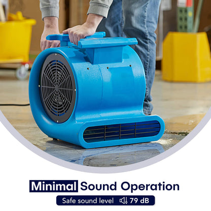 DRYPRO 3-Speed Air Mover 1HP 4000+ CFM Monster Floor Blower Carpet Dryers Janitoral Floor Dryer